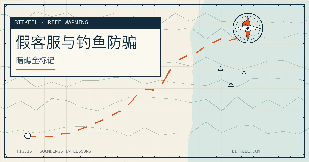 假客服与钓鱼网站防骗指南封面:暗礁全标记